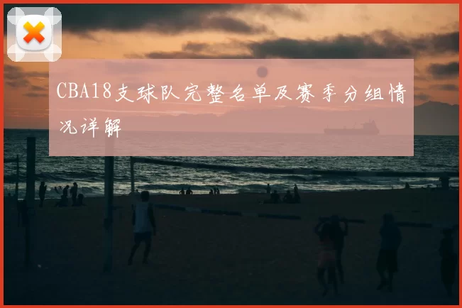 CBA18支球队完整名单及赛季分组情况详解
